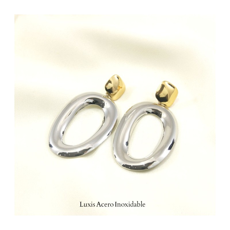 Arete combinado acero inoxidable ovalo 45mm*29mm