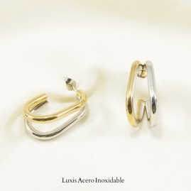 Aretes combinados acero inoxidable doble J 27mm*18mm