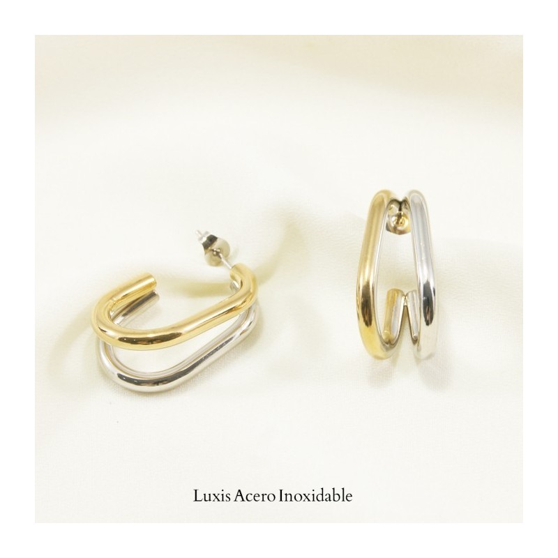 Aretes combinados acero inoxidable doble J 27mm*18mm